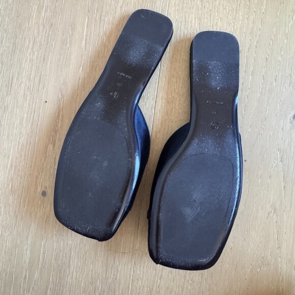 The Row Milla Flats in Navy Satin - EU 38 (equivalent to US 7.5) - Picture 5 of 6